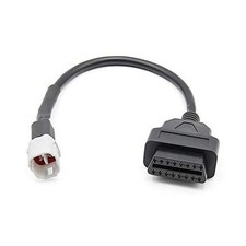 4-Pin OBD2 Adapter Motorcycles Cable, 4 Pin to 16 Pin OBD OBDII Diagnostic
