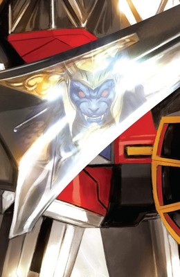 Pre-Order Mighty Morphin Power Rangers (2026) #5 C Megazord Card Stock Connectin