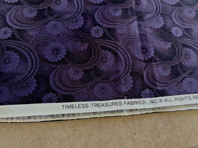 Timeless Treasures Quilt Fabric Print LOTUS -C9509 One Yard