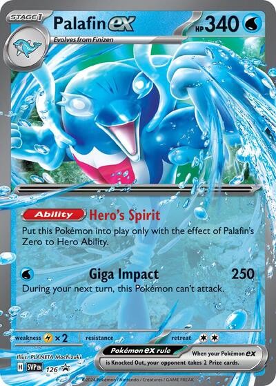 Palafin ex - 126 - Scarlet & Violet Promos Near Mint Pokemon TCG