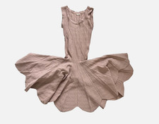 Alaïa Knit Pleated Tank Dress – Size S, Sleeveless Fit & Flare, Designer Luxury