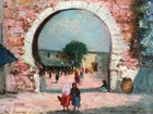 ALVAREZ DIAZ Emilio (1874-1952) Atrib Spanish painter - Pair of il on plywood