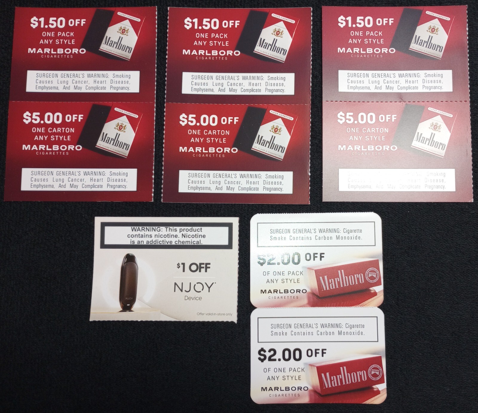 Marlboro and Njoy Coupons Expire 63024 and 83124 eBay