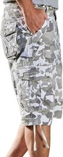 Men's Multi Pocket Cargo Shorts Below Knee Lightweight Cotton Summer Hiking