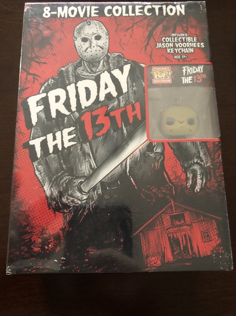 FRIDAY THE 13TH 8 MOVIE COLLECTION DVD BOX SET w/ JASON Funko Pop