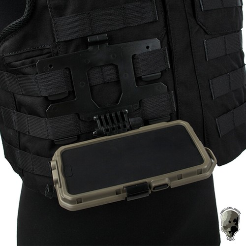 TMC Tactical MOLLE S7 Mobile Phone Model Mount Bracket Dummy Phone Duty Hunting - Imagen 11 de 14