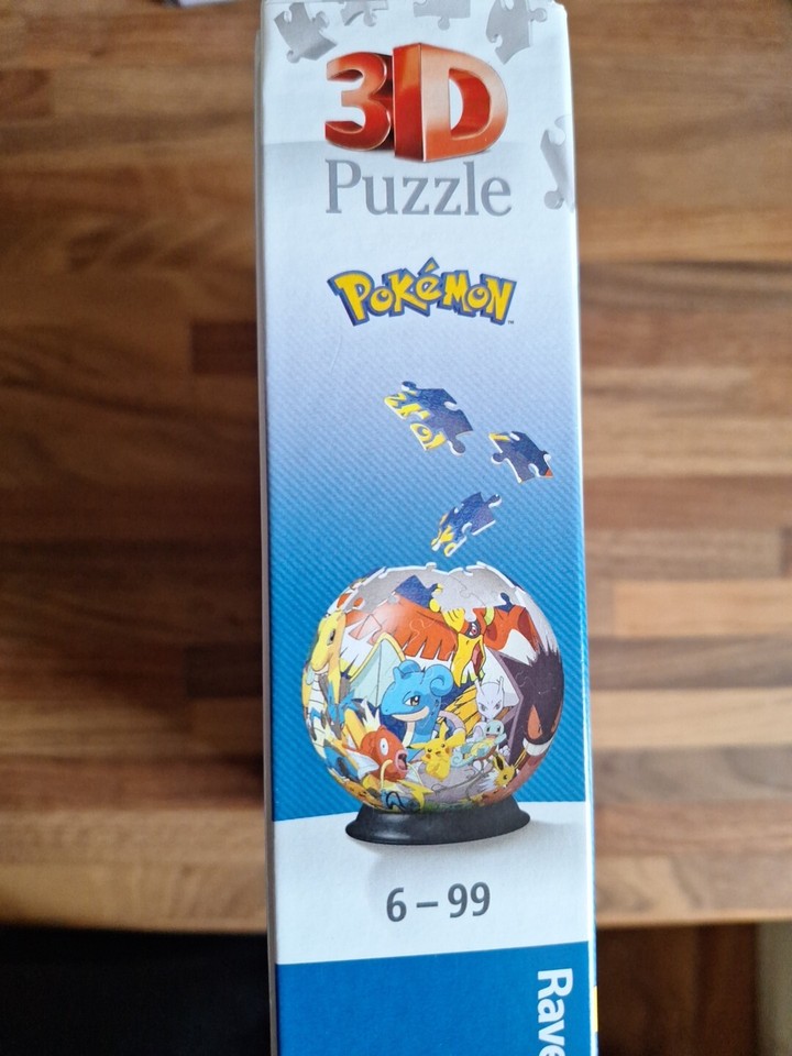 New Ravensburger Pokemon 3D Jigsaw Puzzle Ball for Kids Age 6 Years Up