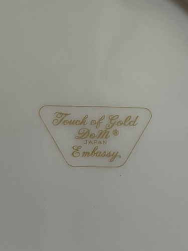 Embassy Touch of Gold Do M Bread & Butter Plates Set Of 6 Japan - Picture 7 of 8