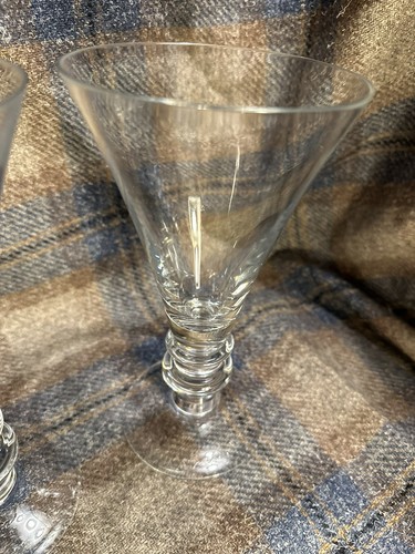Society Royal Scot Crystal Glass Society Set 2 Grand Goblet Water 7 5/8 Pair - Picture 4 of 11