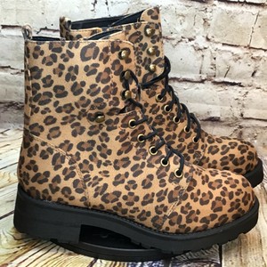 cheetah combat boots