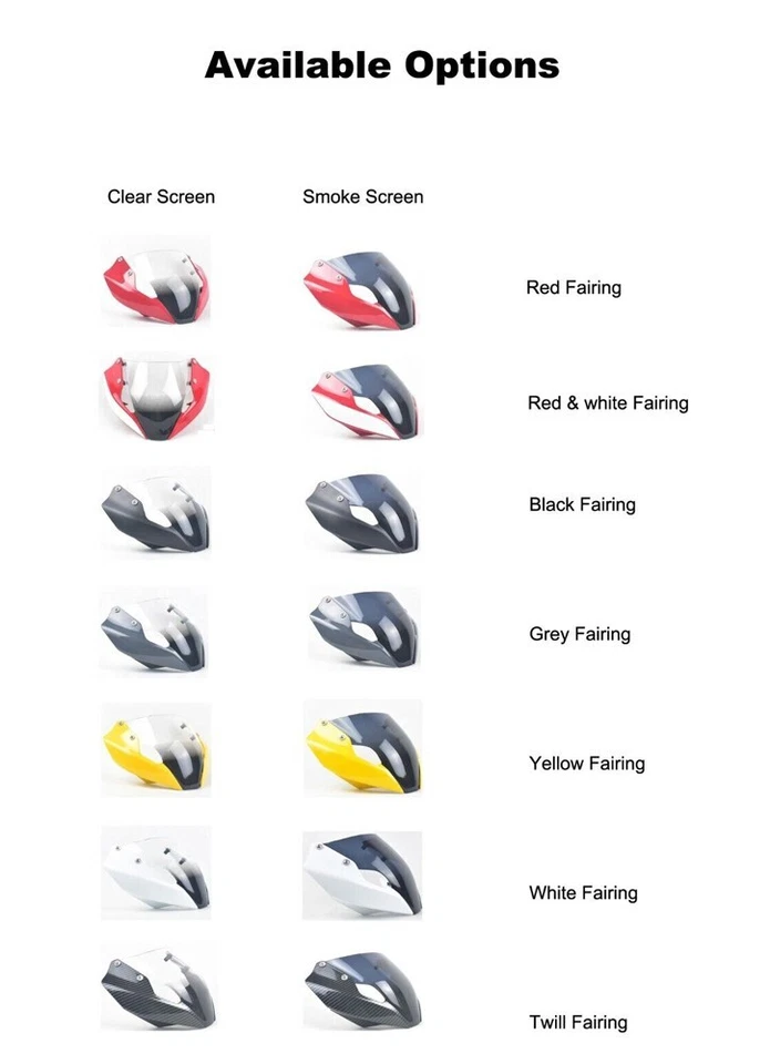 2014-2017 Ducati Monster 821 1200 Windshield Windscreen Front Trim Sport Fairing - Изображение 2 из 4