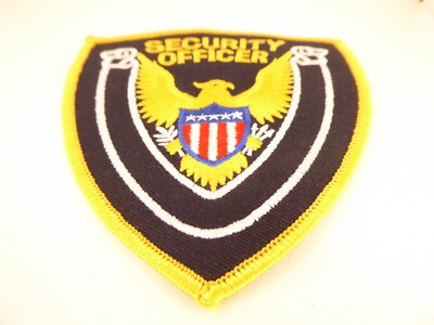 PATCH ABZEICHEN STOFFE - PRIVATE SECURITY - SECURITY OFFICER - ADLER / ADLER - USA