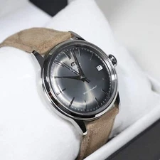 Orient Bambino Gray Dial Beige Leather Strap Men's Classic Watch RA-AC0M13N30B
