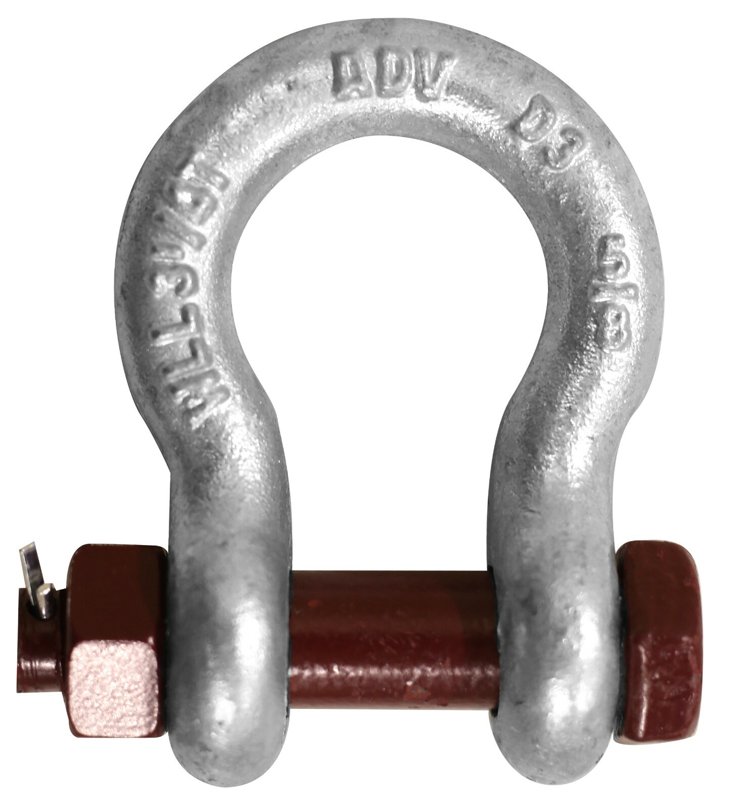 1' Safety Bolt Anchor Shackle WLL 8 1/2 ton Grelly USA