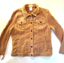 FDJ French Dressing Corduroy Jacket Knit Sweater Hipster Trucker small