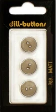 Dill Buttons ~ (0989) - 1/2" - 3 ct