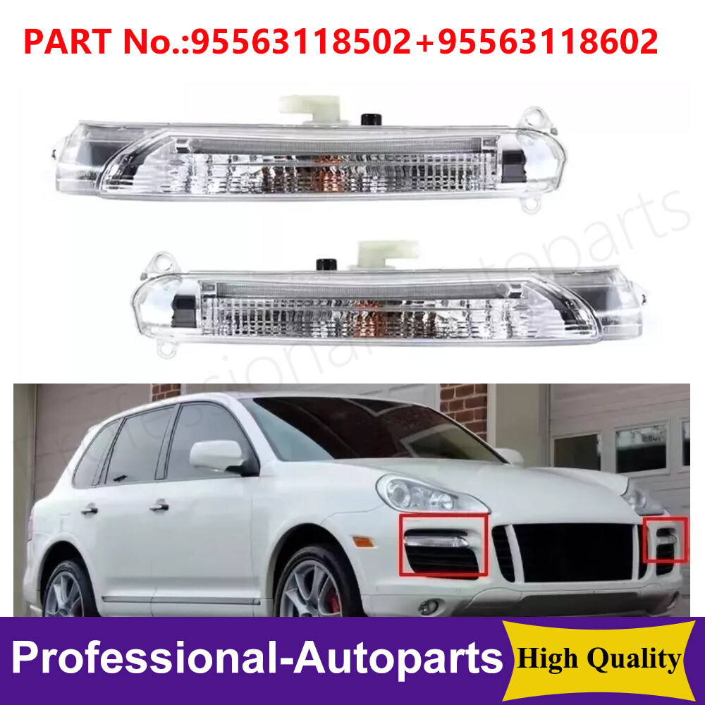 Front L&R Bumper Daytime Running Light Lamp for Porsche Cayenne