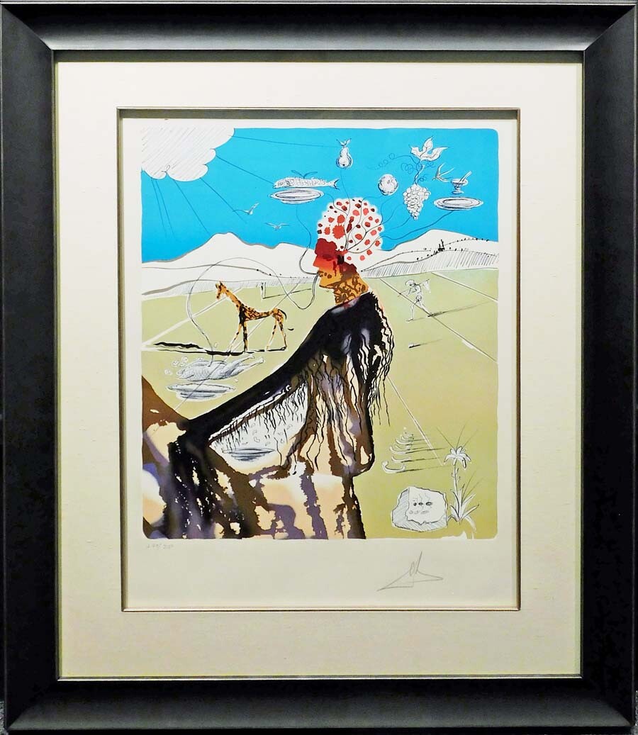 Salvador Dali The Earth Goddess Authentic Pencil Signed Fine Art