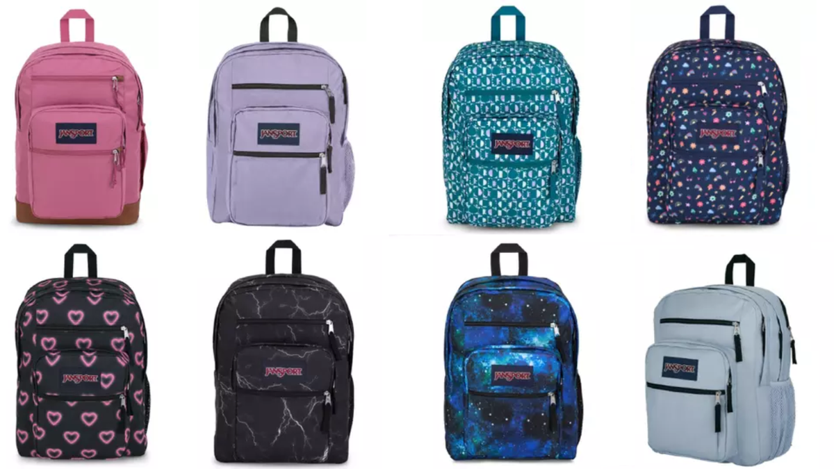 jansport 17.5'' big student backpack a front utility pocket with an organizer JanSport Backpack School 17"-Laptop Big