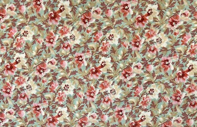 David Textiles Designed By Beth Anne Bruske Floral Cotton Fabric 19 X41  New