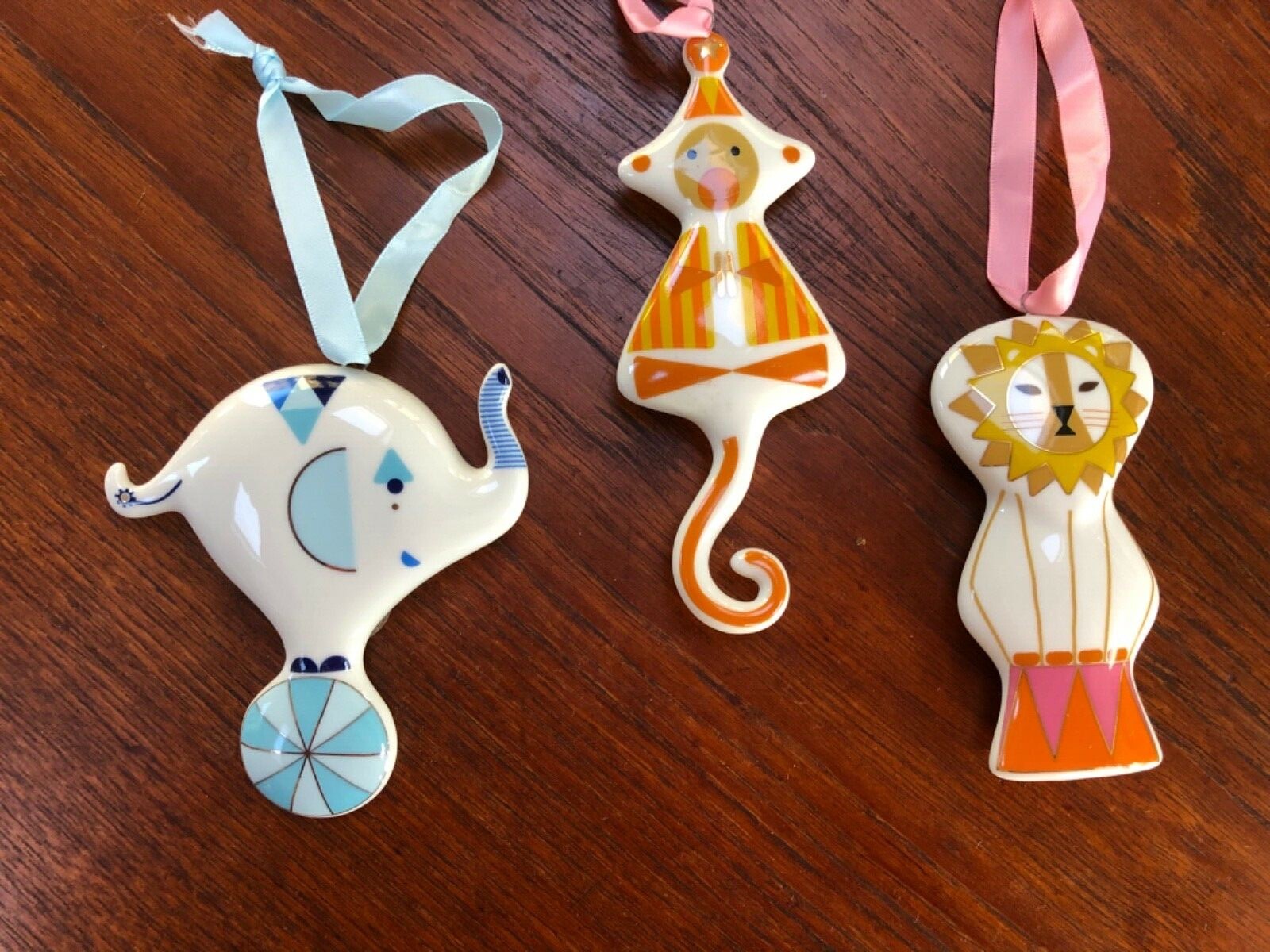 3 Jonathan Adler Circus Ornaments