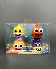 Baby Shark's Big Show Baby, Goldie, William  Chucks 2" Bath Squirts 4-Pack