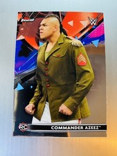 Commander Azeez 2021 Topps Finest Rookie WWE Wrestling Smackdown #50 Rc