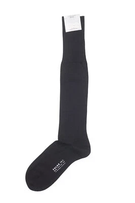 FALKE No.6 Herren Strümpfe 45-46 schwarz uni 3000 Wool Silk Wolle Seide - Bild 1 von 3