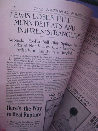 The National Police Gazette ..Jan. 31,1925..' Strangler ' Lewis,Cecil B. DeMille - Picture 7 of 9