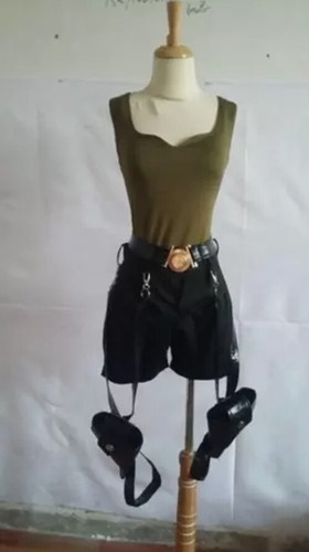 Hot! Tomb Raider Lara Croft Cosplay Kostüm komplettes Set - Bild 5 von 9