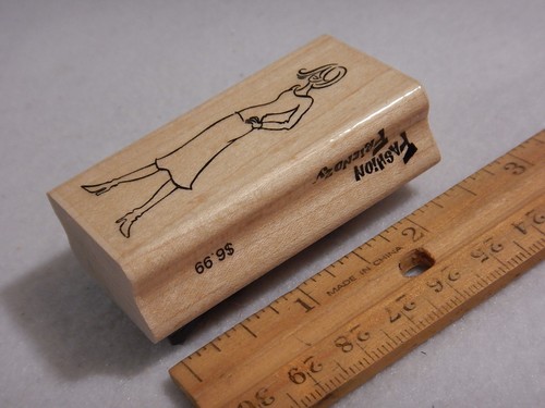 STAMPENDOUS Rubber Stamp FASHION FRIENDZY - Meg - L119 - Picture 2 of 5