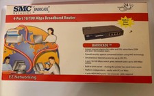 SMC Barricade 4-Port 10/100 Wired Router Printer WAN COM Ports
