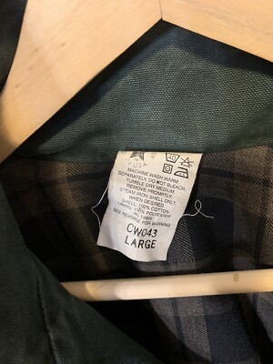 CARHARTT Vintage CW043 Mens Sz L Blue Green Duck Shoulder Cape