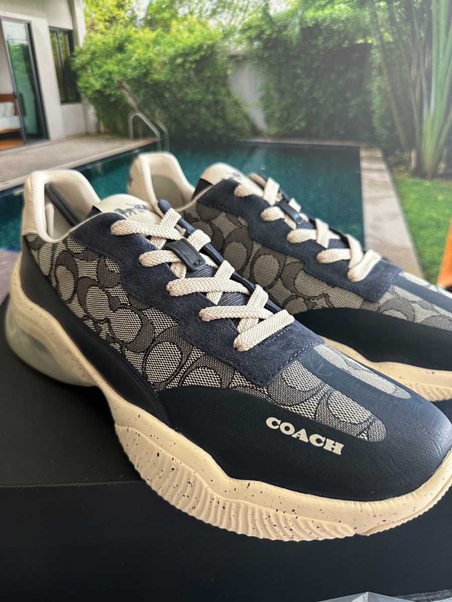 靴 COACH / SHOES Coach EST 1941 Womens Monogram Lace Up Folly Athletic Brown