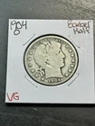 1904 O Barber Silver Half Dollar VG Very Good Better Date Coin (Raw11995)