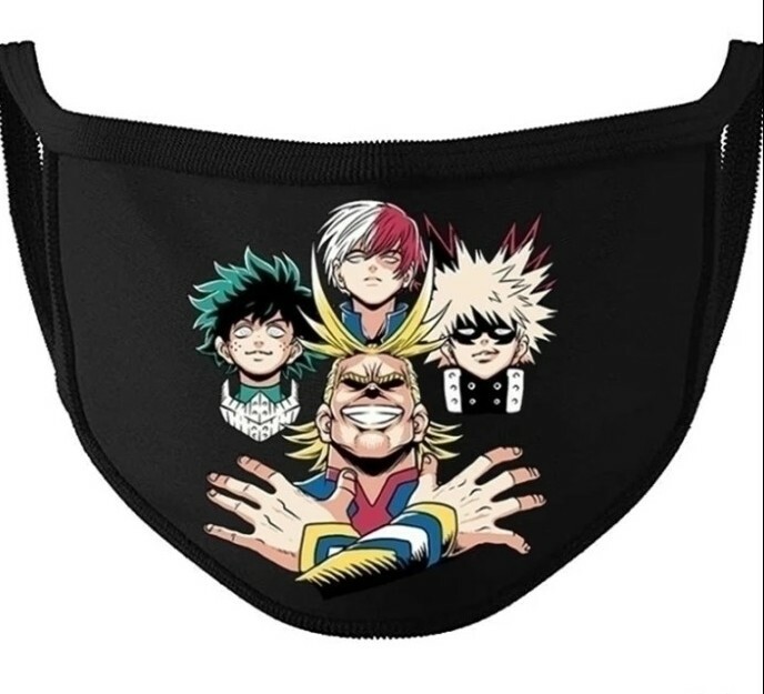Masques My Hero Academia réutilisables contre les irritations en tissu doux