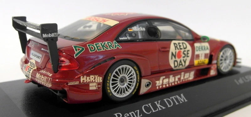 Minichamps escala 1/43 diecast 400 043318 Mercedes Benz CLK cupé DTM 04 Mucke Foto 3 de 4