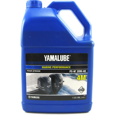 Yamalube 20W40 4-Stroke Outboard 4M Yamalube Engine Oil Gallon LUB-20W40-FC-04
