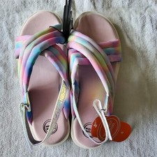 Girls Wonder Nation Rainbow Sandles Size 4 BRAND NEW w tags SH1