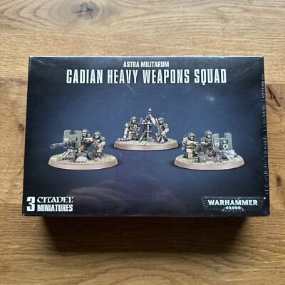 Warhammer 40K - Astra Militarum - Cadian Heavy Weapons Squad - OOP - NEU / NEW
