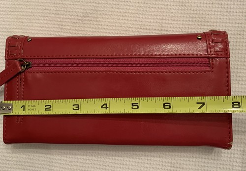 Vintage Rolfs tahiti slim wallet in Raspberry - Picture 5 of 9
