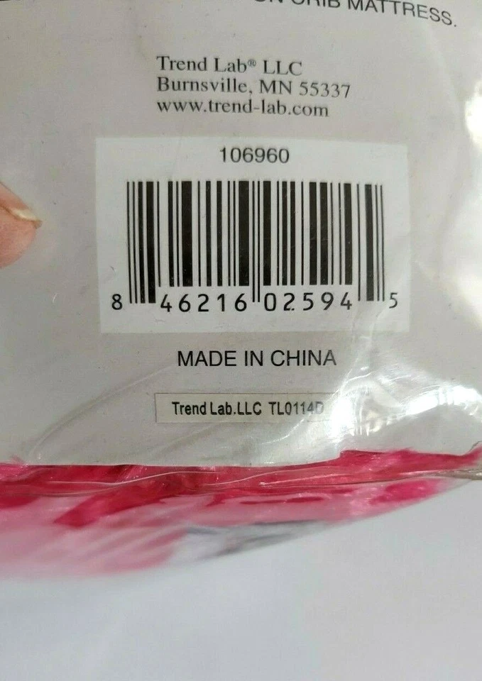 Trend Labs Juego de Ropa de Cama 3 Piezas Cuna Bebé Zahara Edredón Reversible Foto 4 de 4