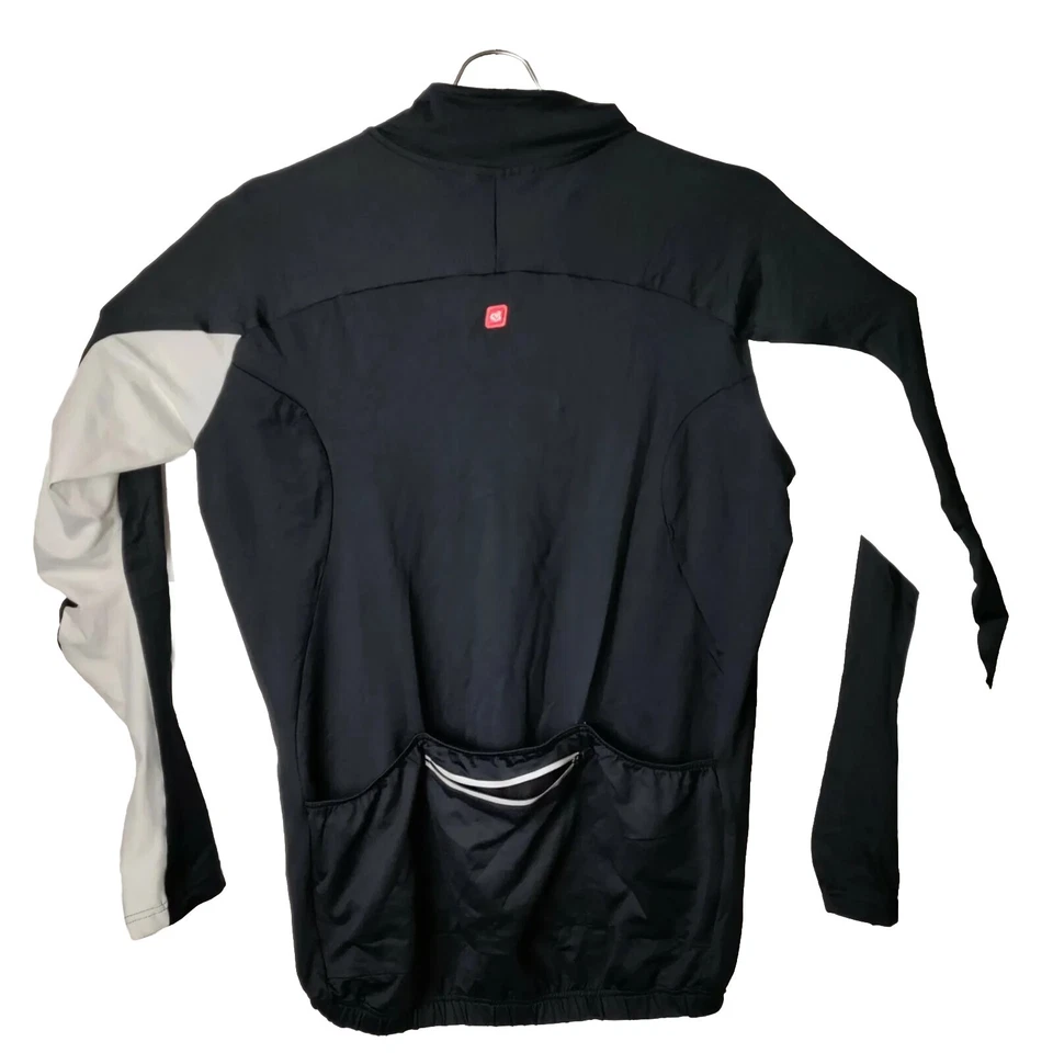 De Marchi Men XL Bicycle Racing Cycling Full Zip Black Jacket - Image 4 of 4