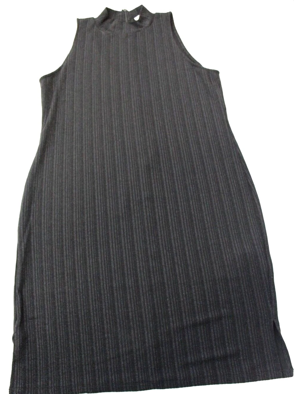 Abito MICHAEL by MICHAEL KORS a costine finto collo elasticizzato scintillante nero taglia XL $120