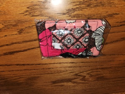 Vera Bradley Zip ID Case in Mocha Rouge New with tags in original packaging