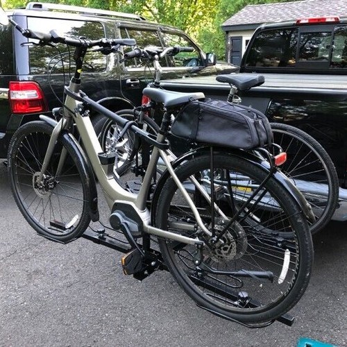 Heavy Duty 4 Bike Bicycle 2" Hitch Mount Carrier Platform Rack Car Truck SUV - Picture 3 of 12
