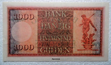 Danzig 1000 Gulden 1924, Faksimile