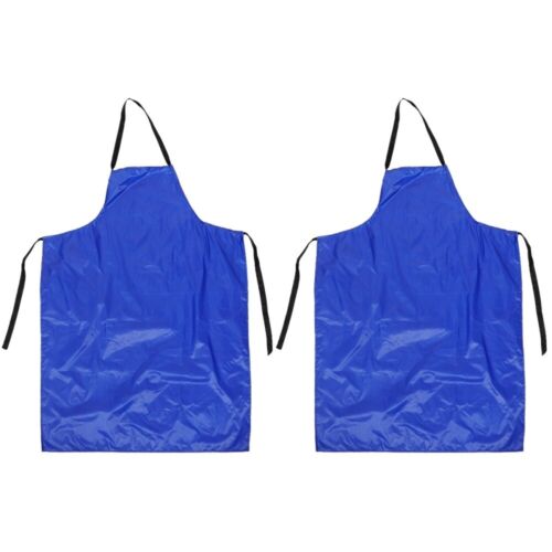  Set of 2 Kitchen Aprons Cook Work Apron Men & Women Dishwasher - Picture 1 of 12