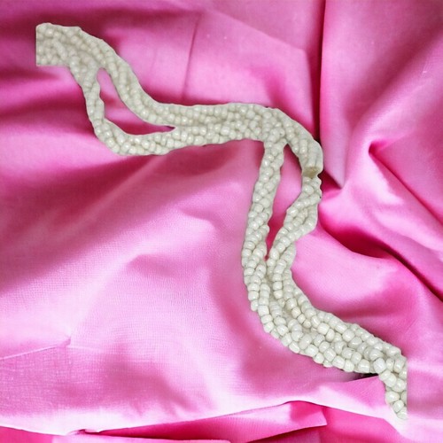 Mid-20th Century Opera Length Glass Bead Twist Necklace. A419 - Picture 3 of 6