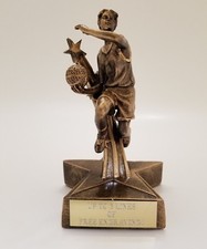 FEMALE SUPERSTAR BASKETBALL TROPHY FREE ENGRAVING SHIPS IN 1 BUSINESS DAY